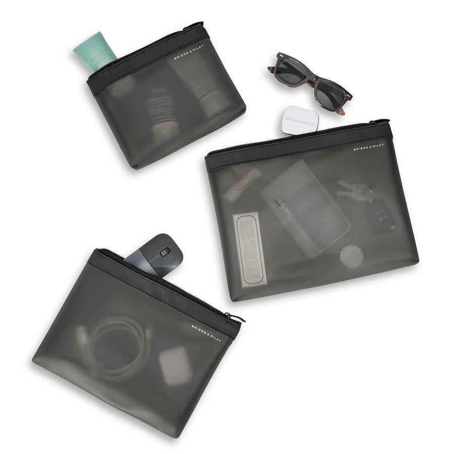 Travel Essentials Translucent Packing Pouch Set by Briggs & Riley