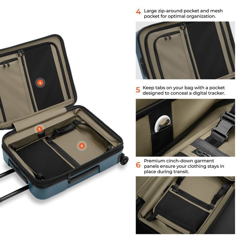 ZDX Global 21“ Hardside Carry-On Expandable Spinner, Briggs & Riley