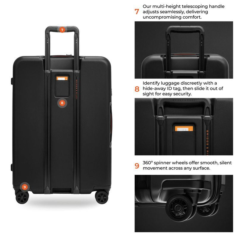 ZDX Medium 27“ Hardside Checked Expandable Spinner, Briggs & Riley