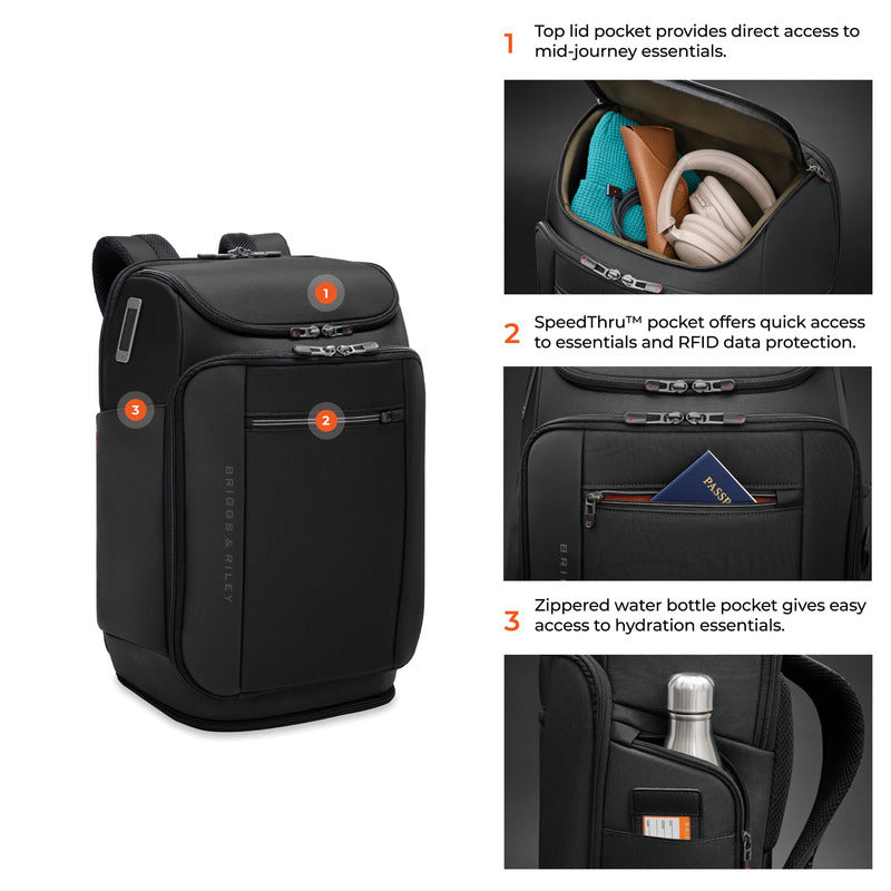 Briggs & Riley ZDX U-Zip Travel Backpack, ZXK225