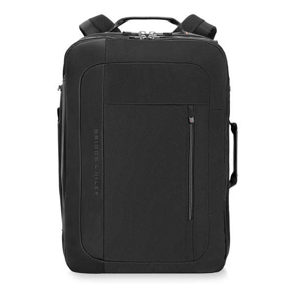 Briggs & Riley ZDX Large Convertible Backpack/Duffle in Black - Front View