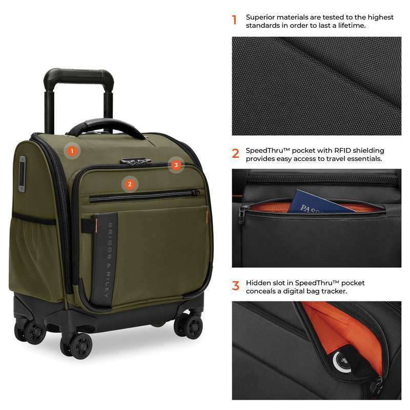 ZDX Collection 16" Under-Seat Cabin Spinner by Briggs & Riley (ZXU216SP)