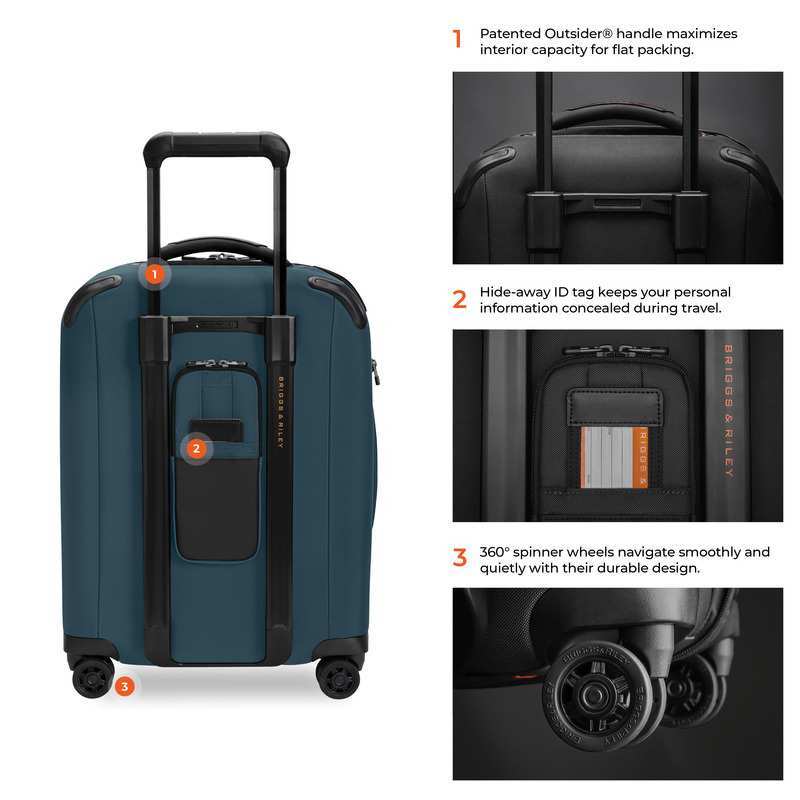 21" Global Carry-on Expandable Spinner by Briggs & Riley  (ZXU221SPXW)