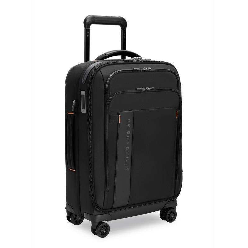 Briggs & Riley ZDX Domestic 22-inch expandable carry-on spinner in Black - 3/4 view