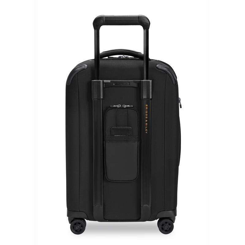 Briggs & Riley ZDX Domestic 22-inch expandable carry-on spinner in Black - Back View