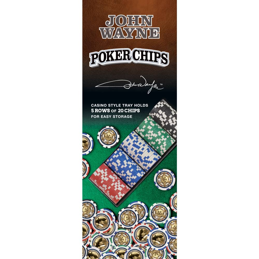 John Wayne 100 Piece Poker Chips
