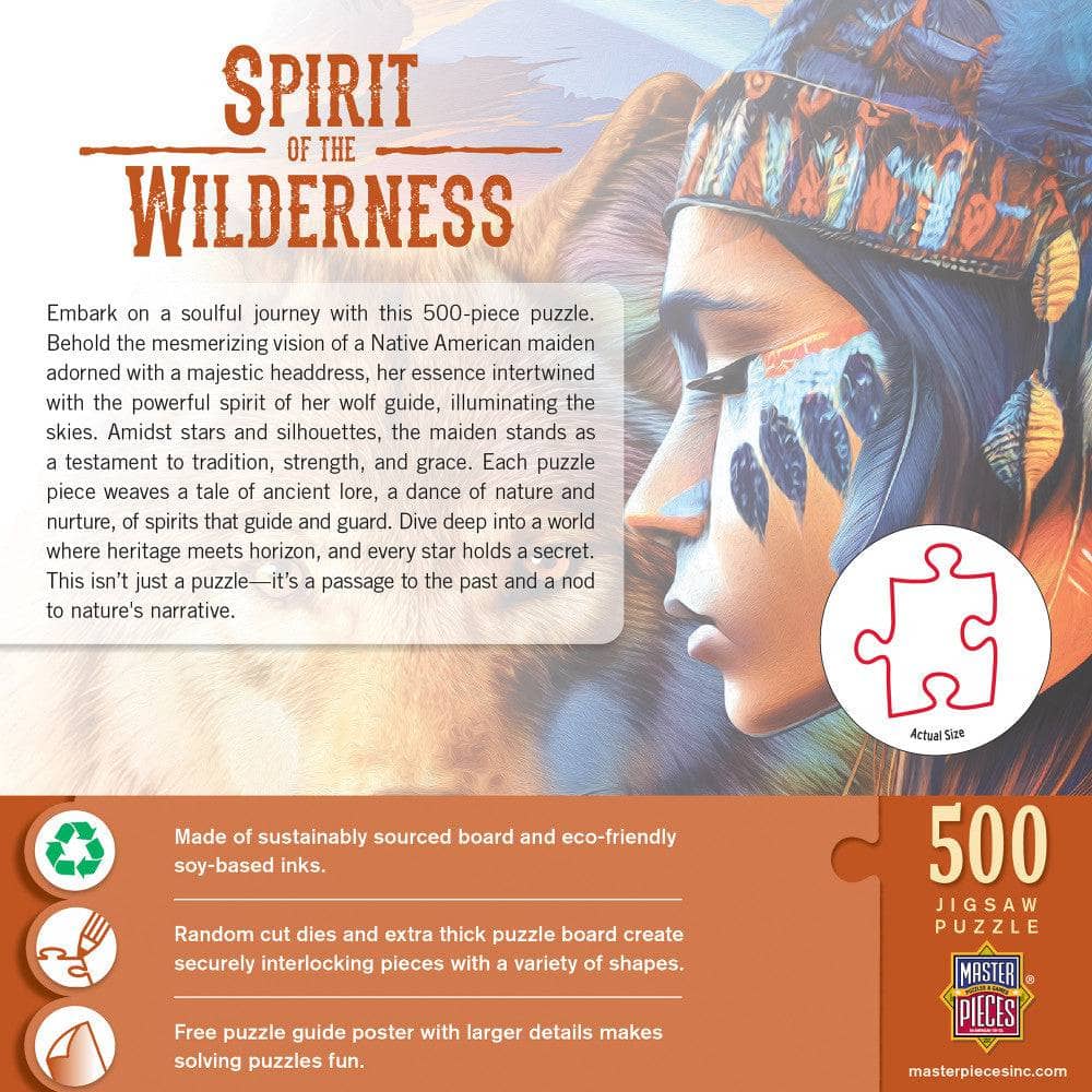 Tribal Spirit - Spirit of the Wilderness 500 Piece Jigsaw Puzzle