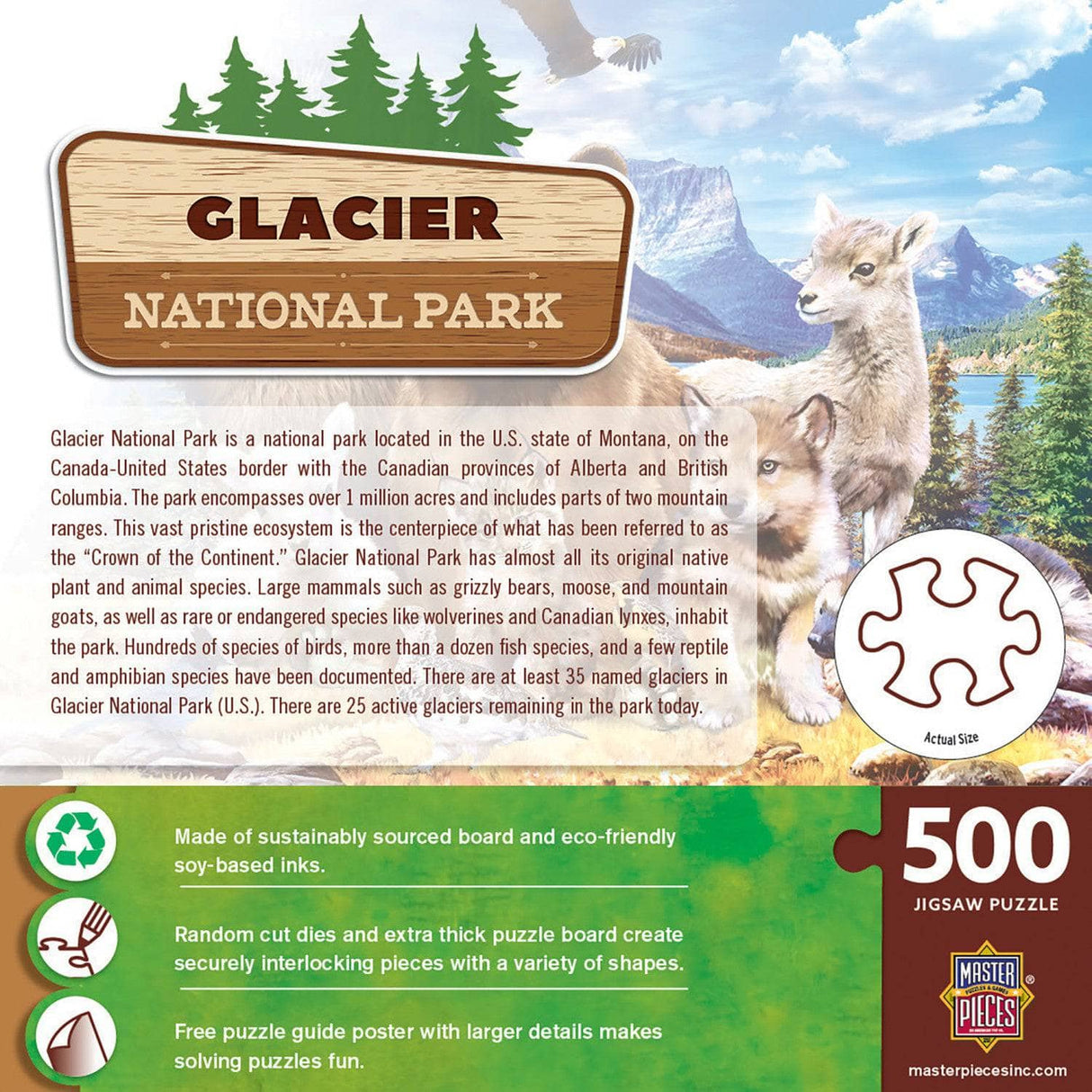 Glacier National Park 500 Piece Jigsaw Puzzle
