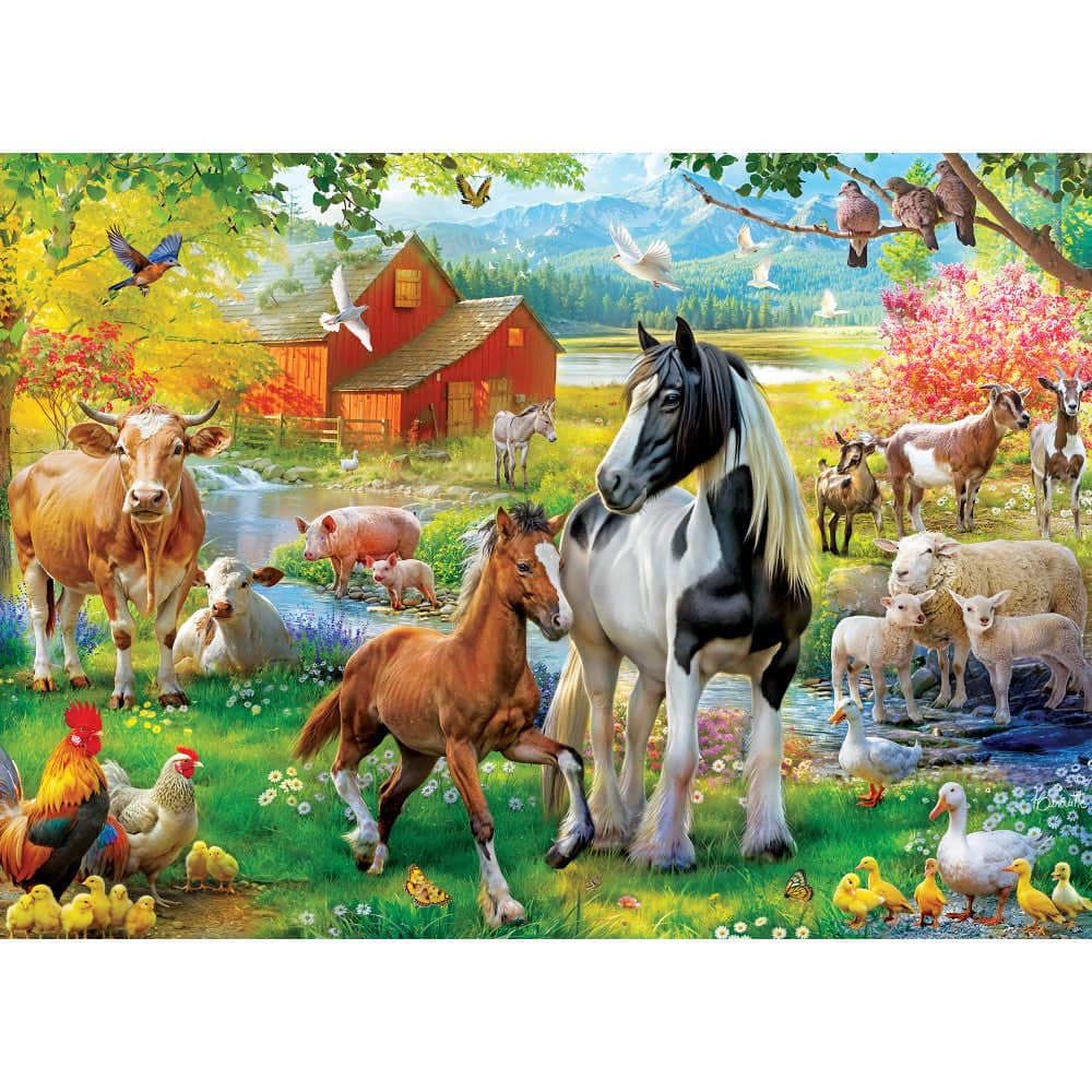 Farm & Country - Down on Maple Lane 1000 Piece Jigsaw Puzzle