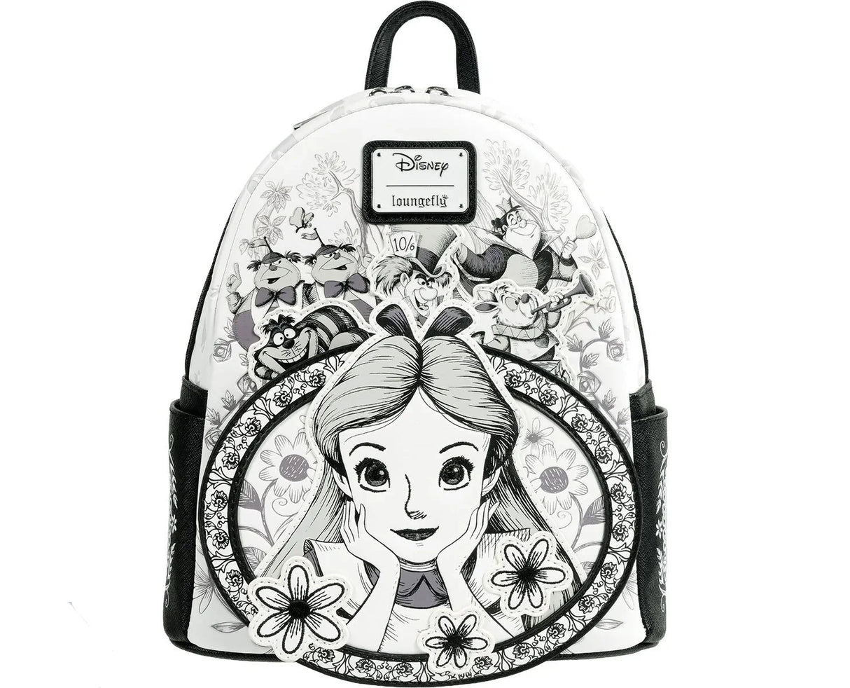 Loungefly Alice in Wonderland Sketch Mini Backpack
