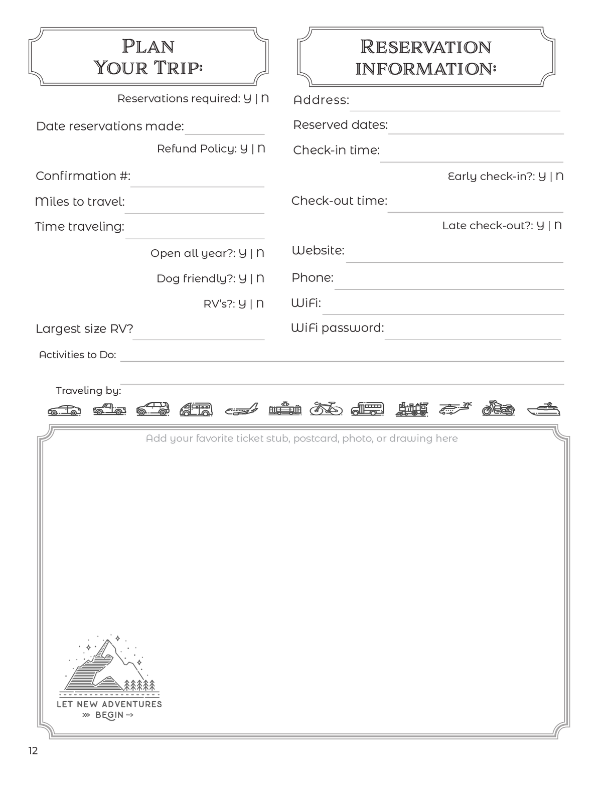 Arkansas State Parks - Adventure Planning Journal