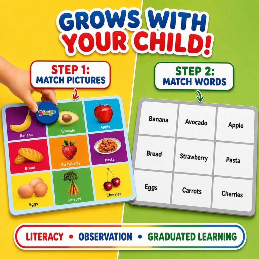 Educational - Food Bingo Game
