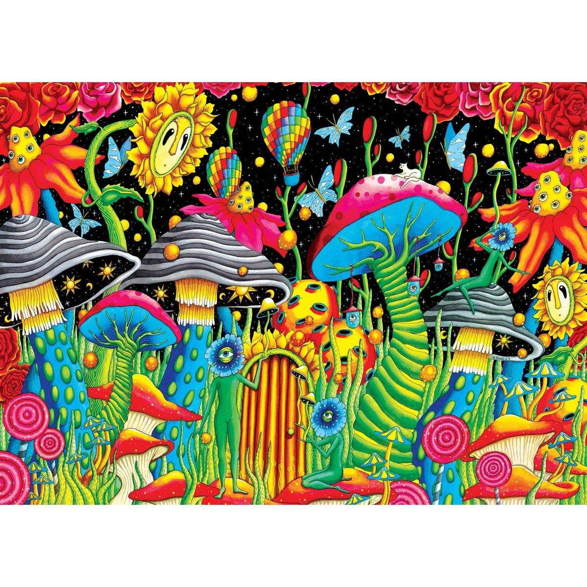 Wonderous Worlds - Garden of Cosmic Delight 1000 Piece Jigsaw Puzzle