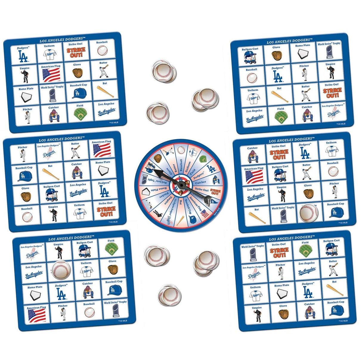 Los Angeles Dodgers Bingo Game