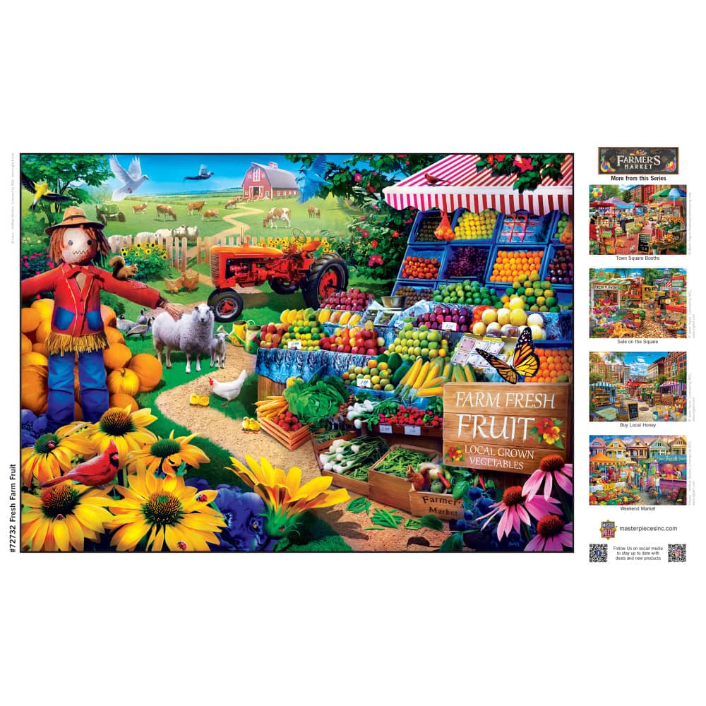 Farmer's Market - Fresh Farm Fruit 1000 Piece Jigsaw Puzzle