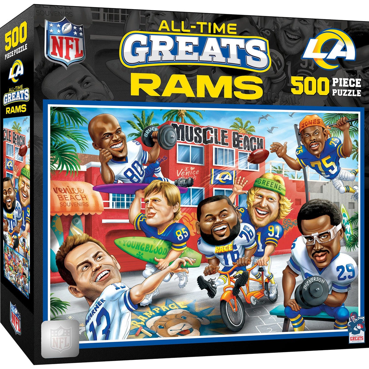 Los Angeles Rams - All-Time Greats 500 Piece Jigsaw Puzzle