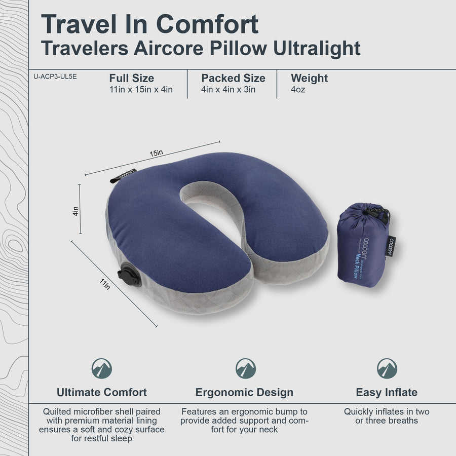 Aircore U-Shaped Pillow by Cocoon