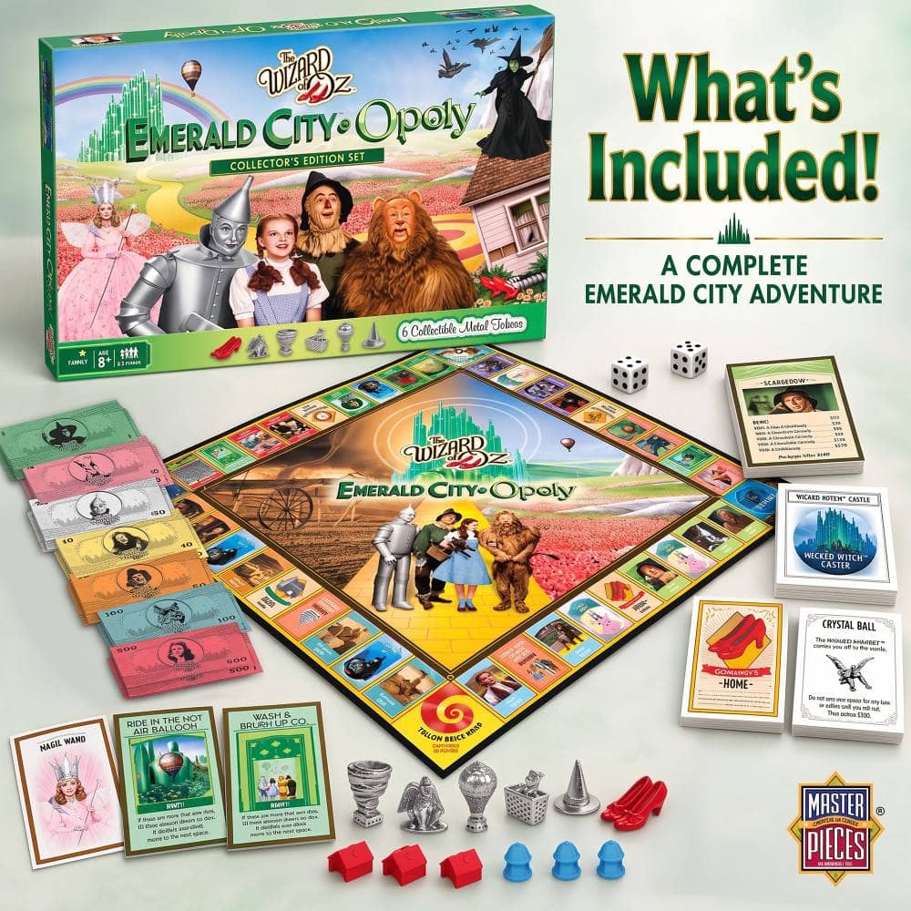 Wizard of Oz - Emerald City Opoly Board Game