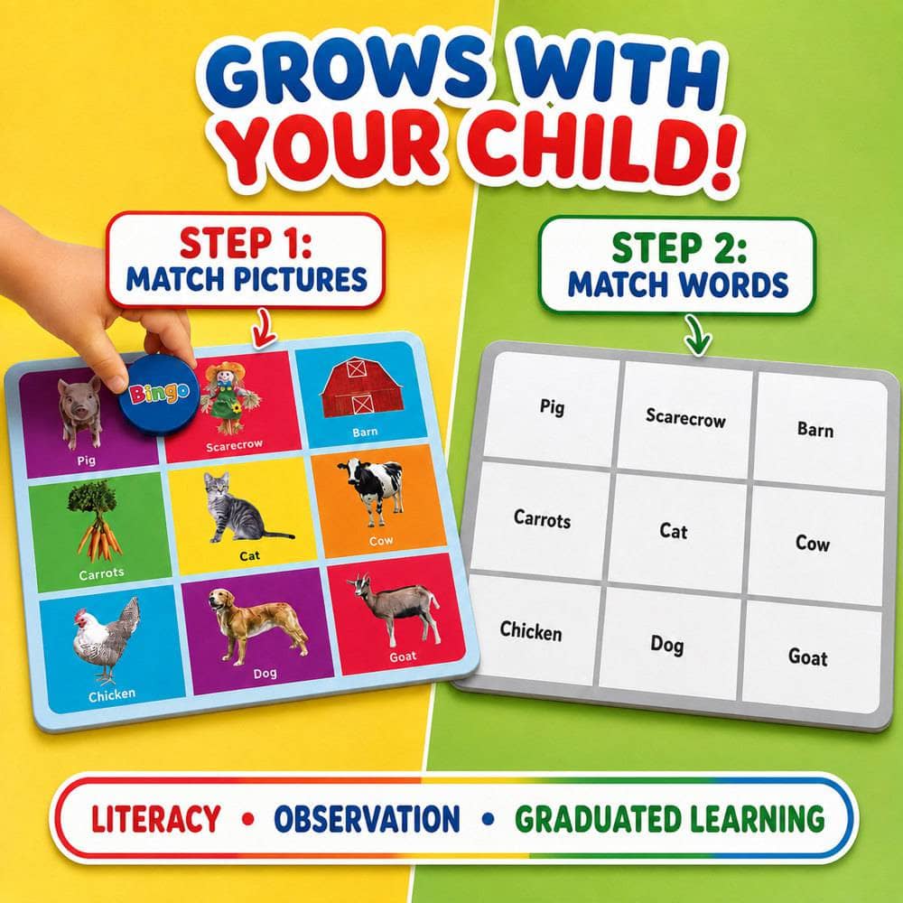 Educational - Farm Bingo Game