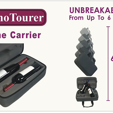 Luxury 3-Bottle Wine Carrying Bag for 750 ml Wine Bottle - 2 Colors