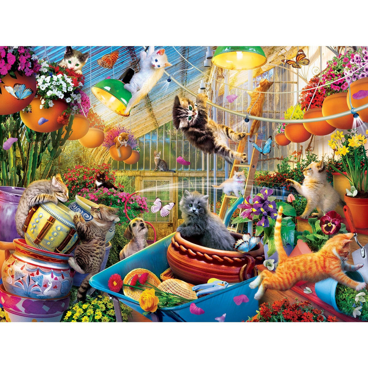 Glow in the Dark - Greenhouse Gone Wild 300 Piece EZ Grip Jigsaw Puzzle