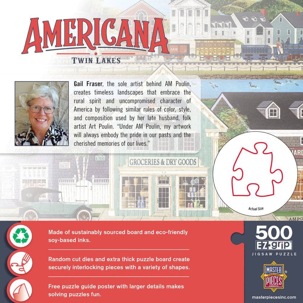 Americana - Twin Lakes 500 Piece EZ Grip Jigsaw Puzzle
