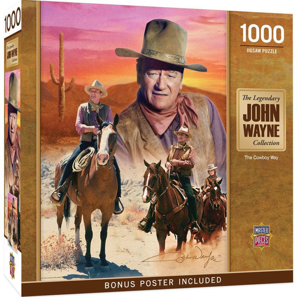 John Wayne Collection - The Cowboy Way 1000 Piece Jigsaw Puzzle