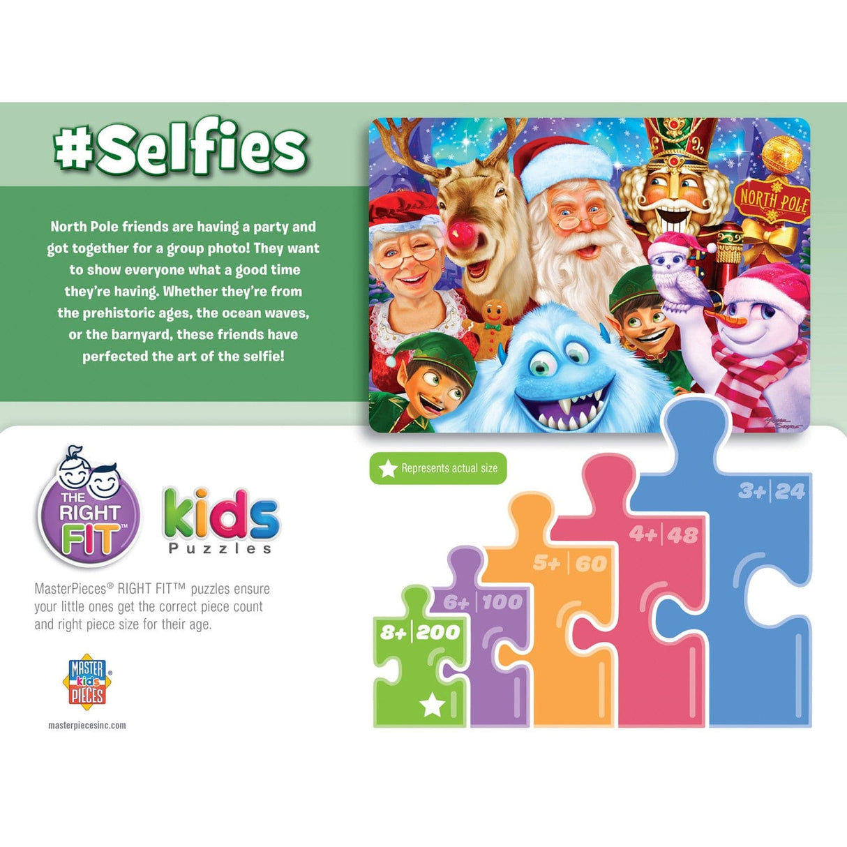 Selfies - Holly Jolly 200 Piece Jigsaw Puzzle