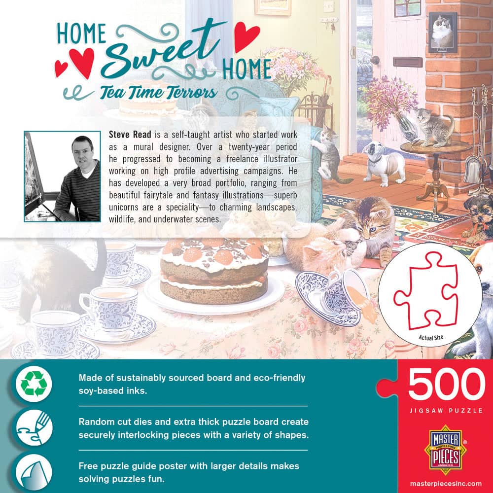 Home Sweet Home - Tea Time Terrors 500 Piece Jigsaw Puzzle