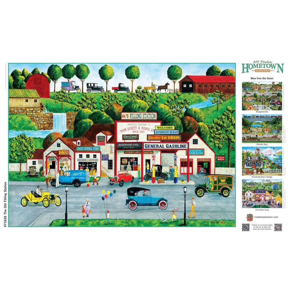 Hometown Gallery - The Old Filling Station 1000 Piece Jigsaw Puzzle