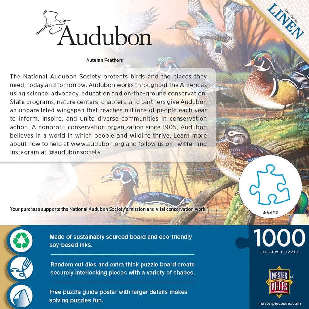 Audubon - Autumn Feathers 1000 Piece Jigsaw Puzzle