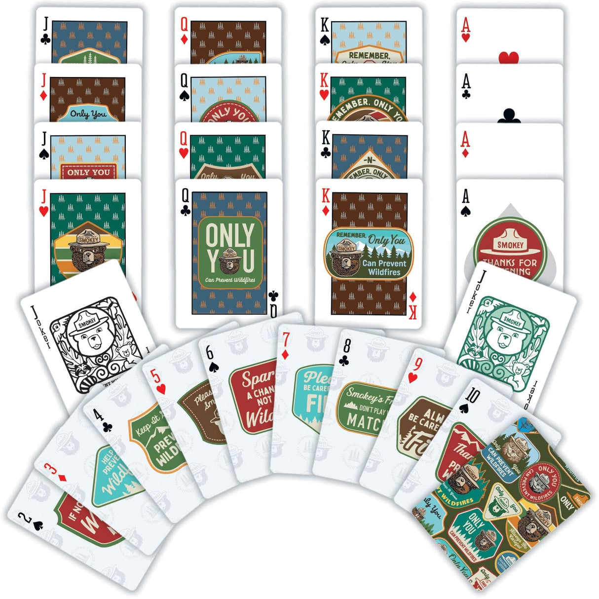 Smoky Bear Playing Cards - 54 Card Deck