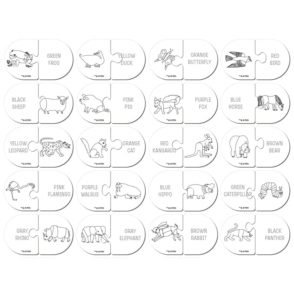 Eric Carle - Matching Color Jigsaw Puzzles