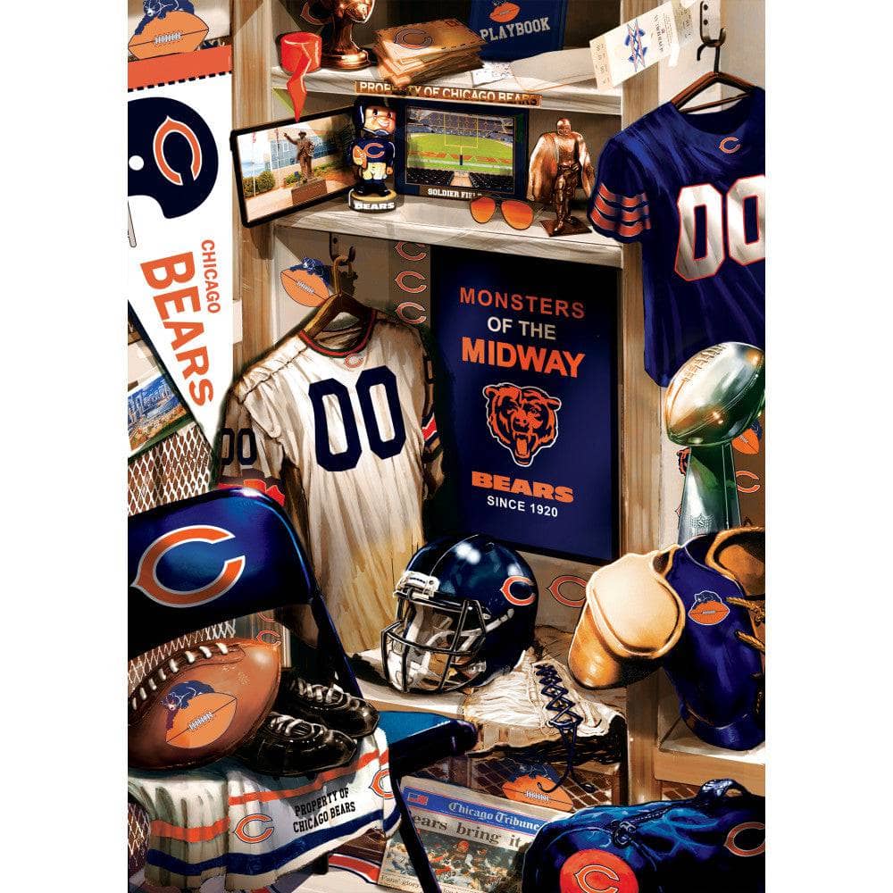 Chicago Bears - Locker Room 500 Piece Jigsaw Puzzle