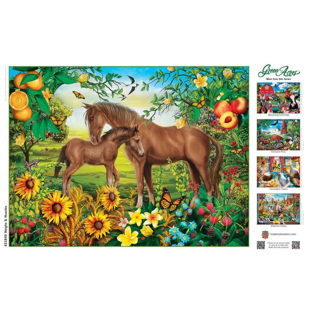 Green Acres - Neighs & Nuzzles 300 Piece EZ Grip Jigsaw Puzzle