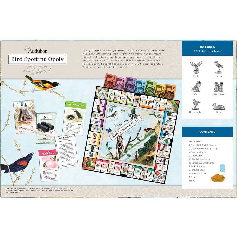 Audubon Opoly Board Game