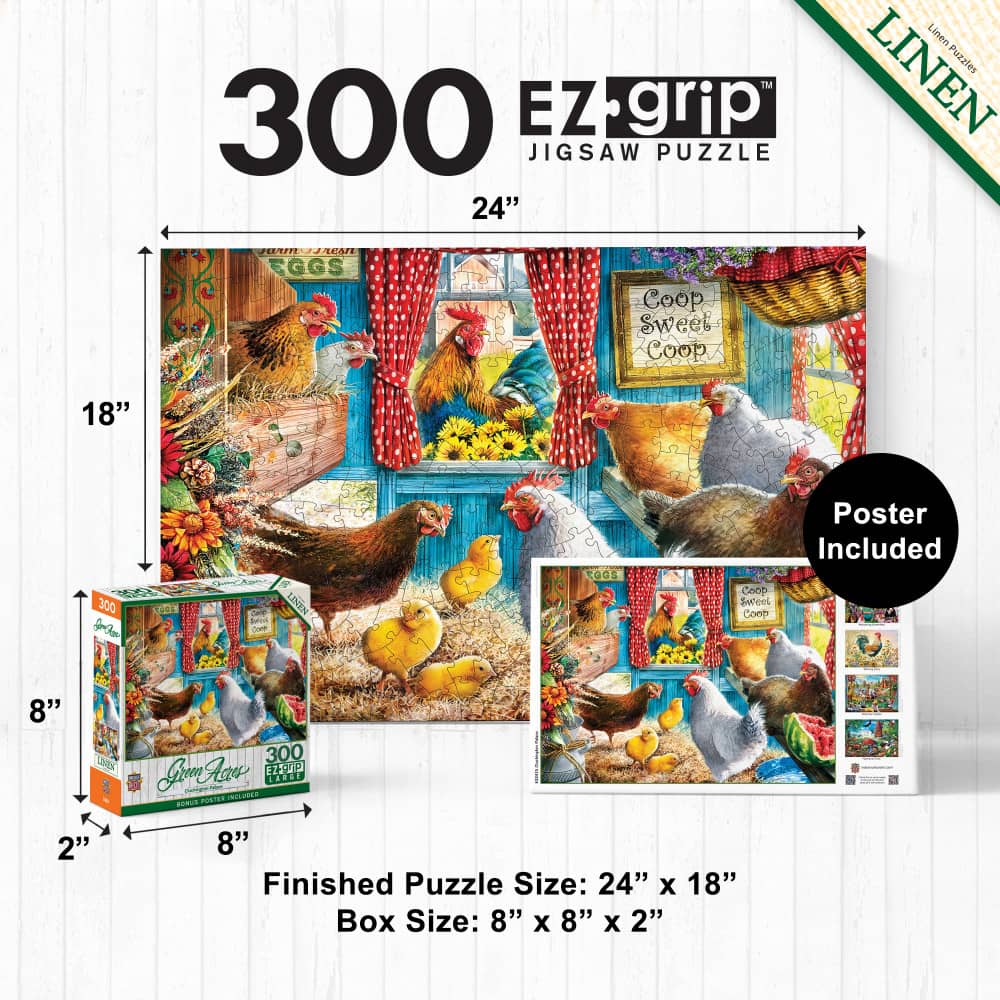 Green Acres - Cluckington Palace 300 Piece EZ Grip Jigsaw Puzzle
