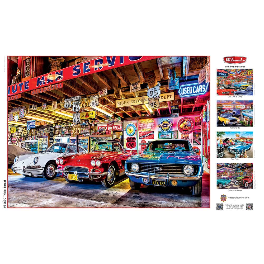 Wheels - Triple Threat 750 Piece Jigsaw Puzzle