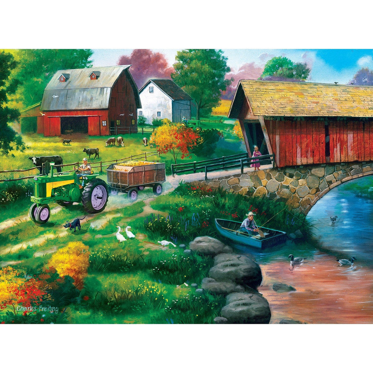 Farm & Country - 500 Piece Jigsaw Puzzles 4-Pack