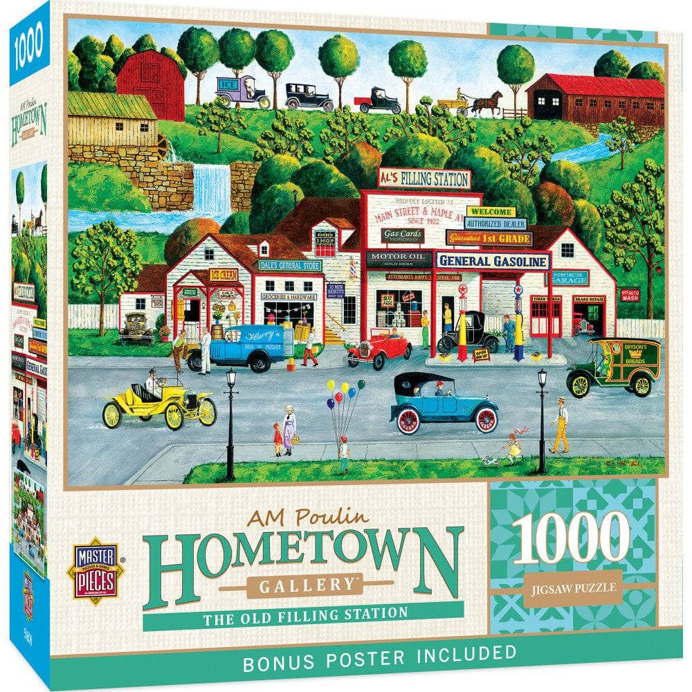 Hometown Gallery - The Old Filling Station 1000 Piece Jigsaw Puzzle