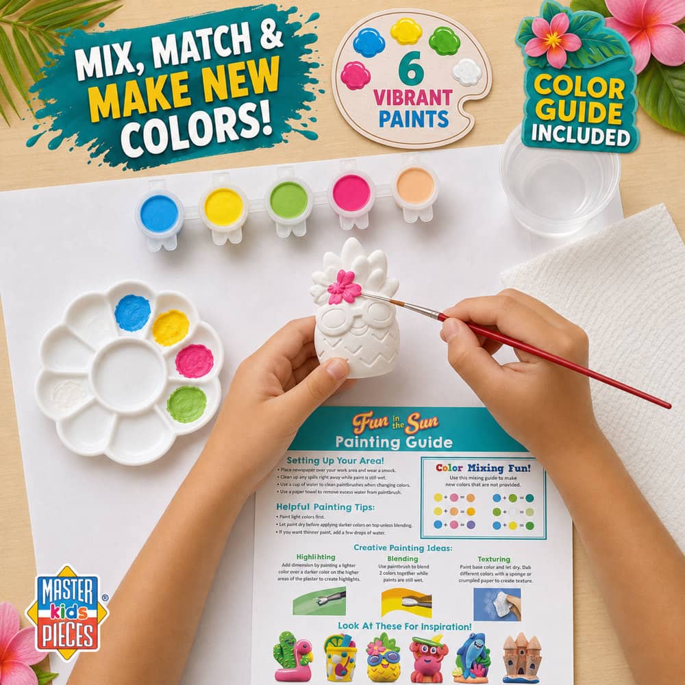Fun in the Sun - Plaster Figurine Paint Set