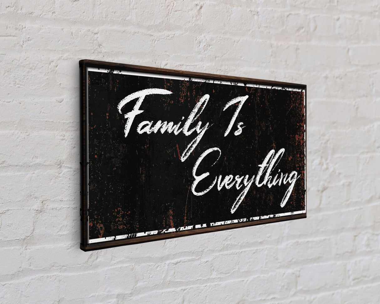 Family is Everything, Canvas Sign, Family Wall Decor, Family Signs, Wood Family Sign, Family Decor, Family Wood Canvas Sign, Gift for Family