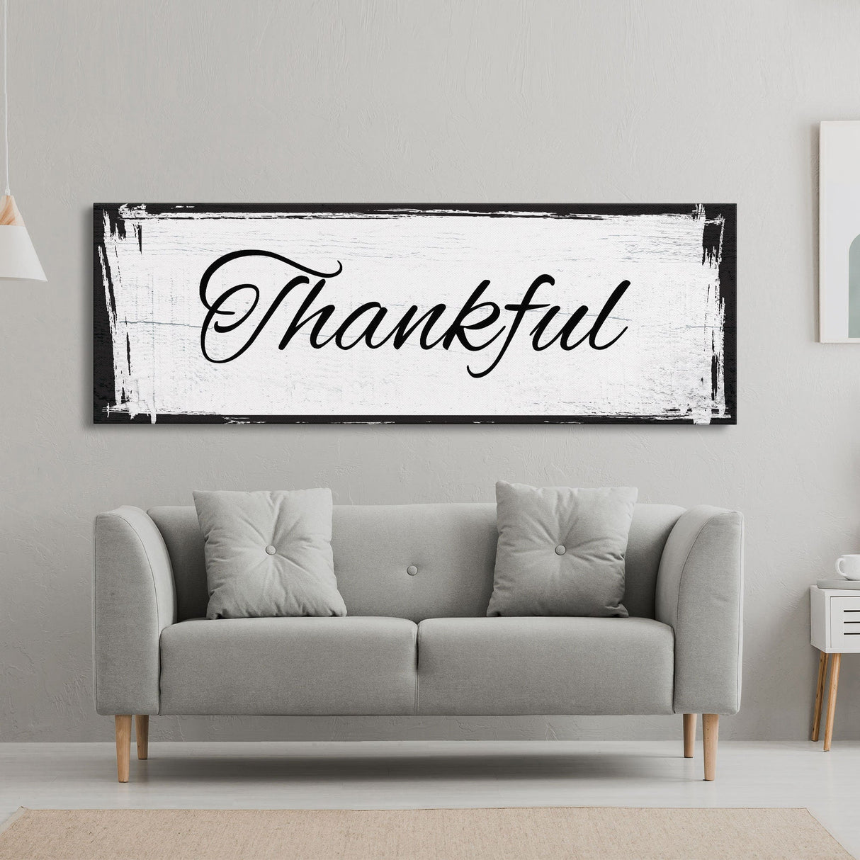 Thankful Canvas Sign, Thankful Sign on Wood, Thanksgiving Signs, Fall Signs, Thankful Wood Signs, Thanksgiving Decor, Framed Wood Signs