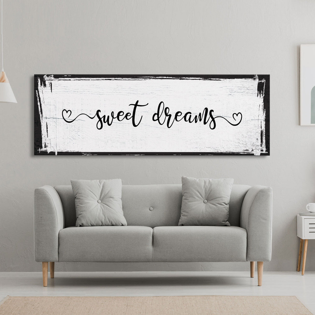 sweet dreams sign, bedroom wall decor, canvas print, master bedroom decor, canvas framed sign, bedroom wall art, master bedroom sign