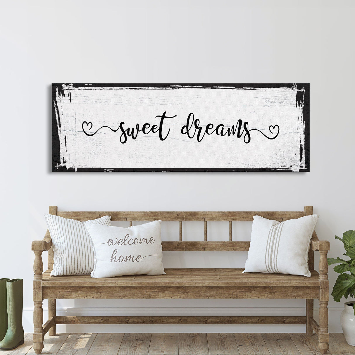 sweet dreams sign, bedroom wall decor, canvas print, master bedroom decor, canvas framed sign, bedroom wall art, master bedroom sign