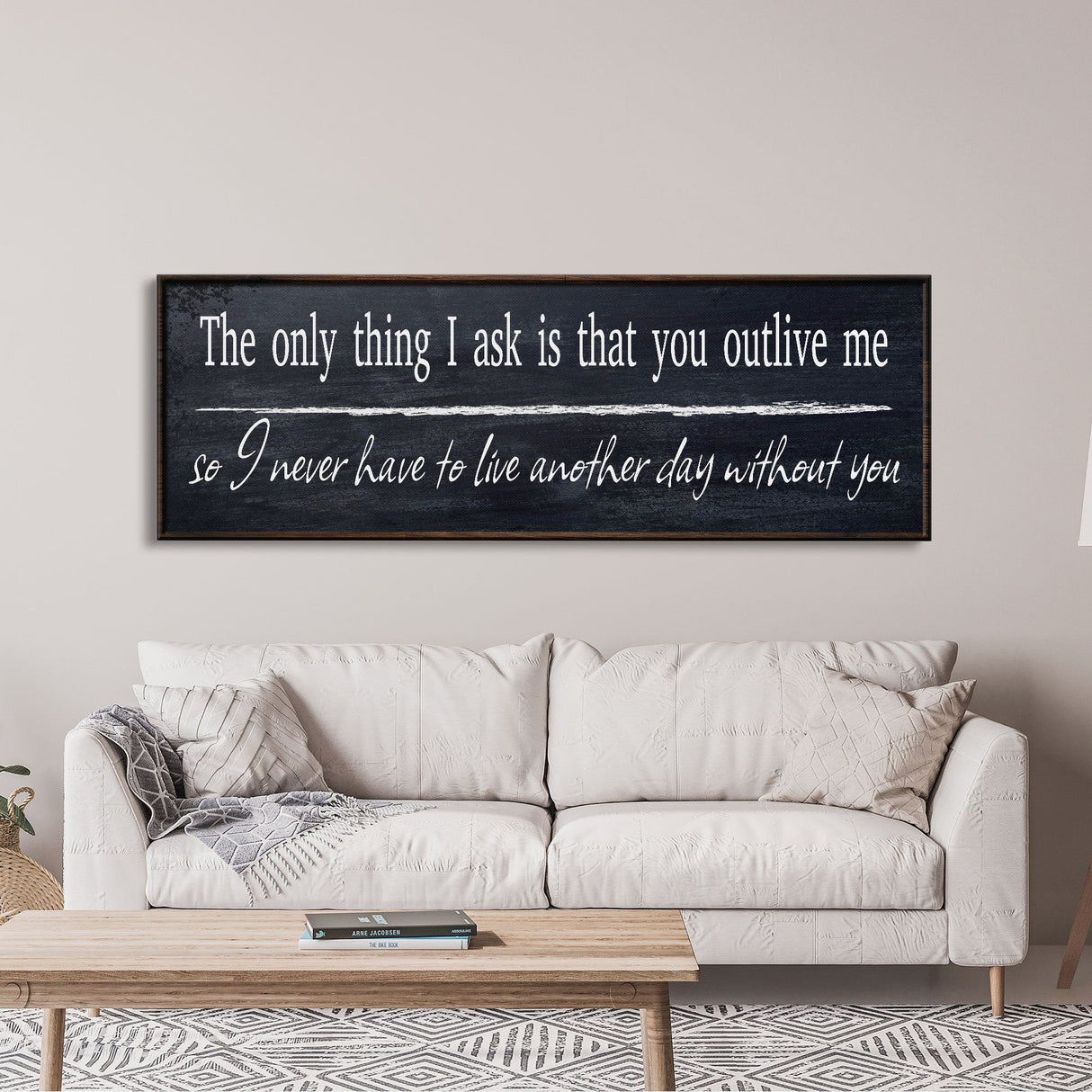 The only thing I ask, canvas sign, bedroom decor, yellowstone wall art, wedding vow, above bed, quotes, beth and rip wood and canvas sign