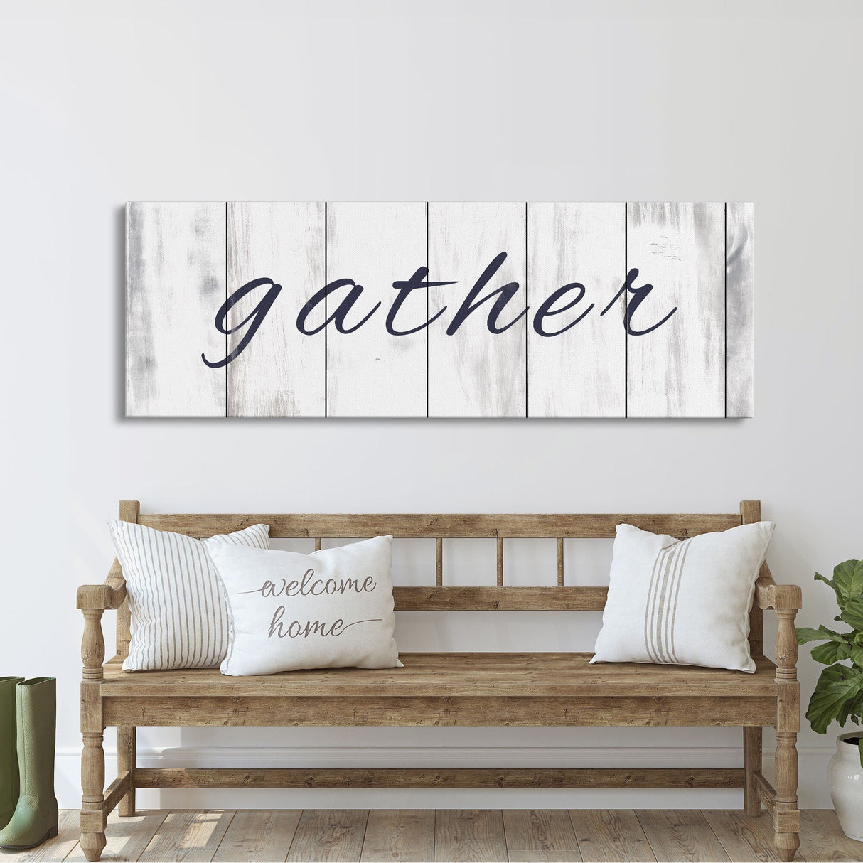 Gather Canvas Sign Gather Sign Large Gather Wood Sign Gather Sign Canvas Wood Dining Room Signs Dining Room Wall Decor Thanksgiving Signs