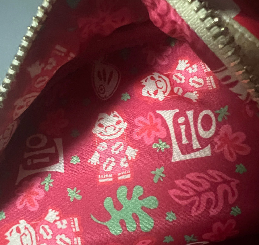 Loungefly Disney Lilo & Stitch Mini Backpack Floral Print Red