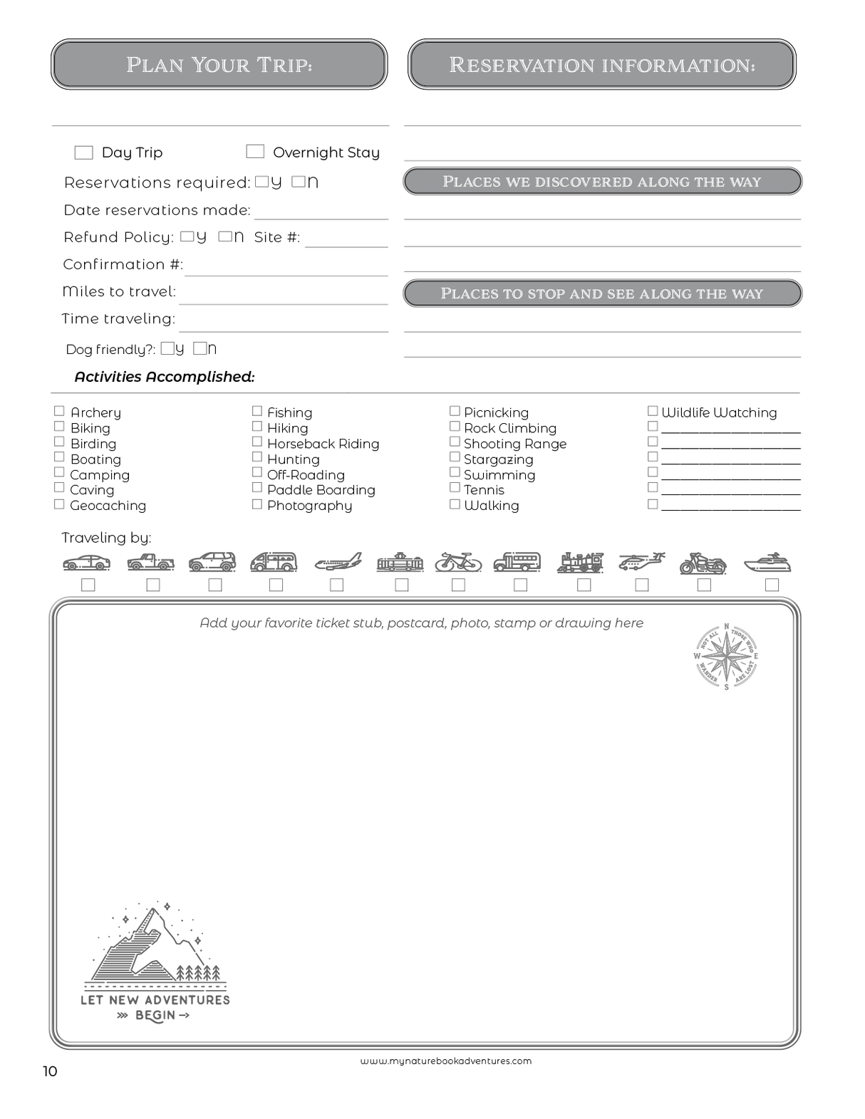 Iowa State Parks - Adventure Planning Journal