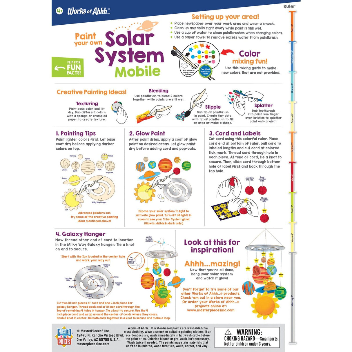 Solar System Mobile Wood Craft & Paint Kit